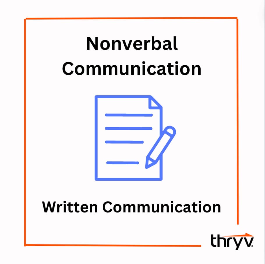 nonverbal communication example writing